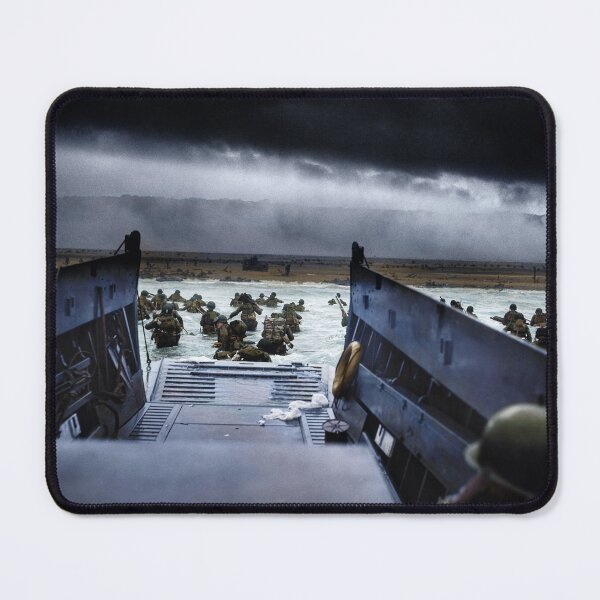 Item preview, Men of the 16th Infantry Regiment, U.S. 1st Infantry Division wade ashore on Omaha Beach on the morning of 6 June 1944 #DDay designed and sold by Marina Amaral.