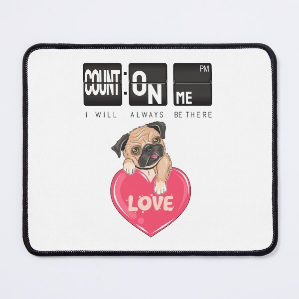 Item preview, Count On Me Puff Dog Valentine Day love Gifts designed and sold by darknessjeff86.