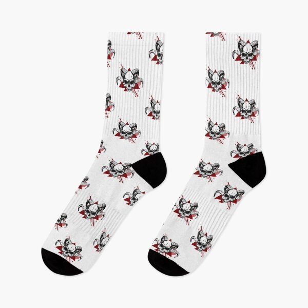 Item preview, Angry Skull with Ram Horns designed and sold by TheLaundryLady.