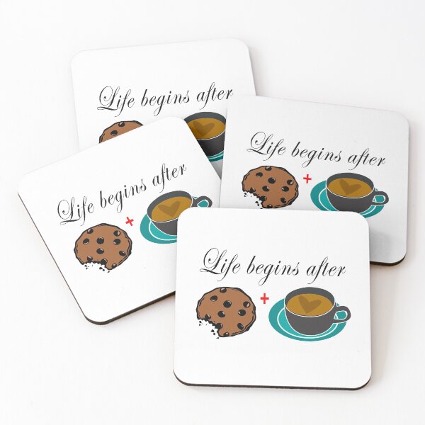 Item preview, Life begins after coffee and cookies 4 designed and sold by Nikmay Design.