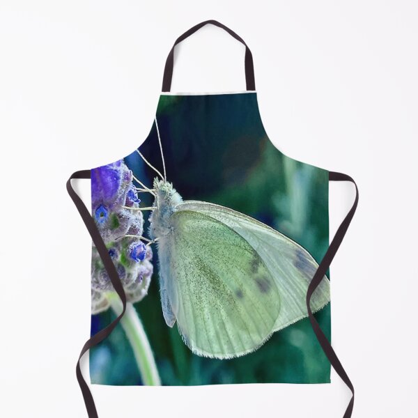 Item preview, Light Green Butterfly On A Flower Bud Close Up Photography designed and sold by PrintHatcher.