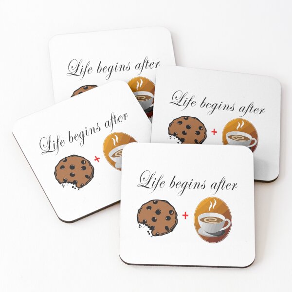 Item preview, Life begins after coffee and cookies 5 designed and sold by Nikmay Design.
