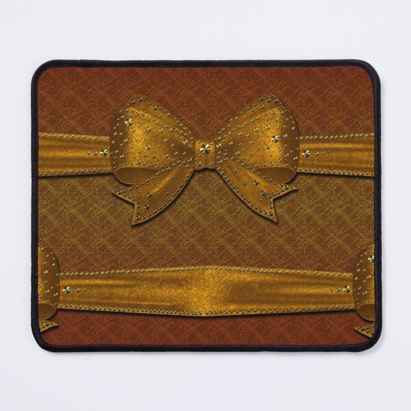 Item preview, Xmas bows pattern in gold glitter festive gift - Christmas designed and sold by GlamourChick.