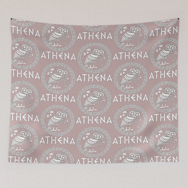 Item preview, Athena Greek Goddess of Wisdom and War Athenian Owl Symbol designed and sold by CraftCZ.