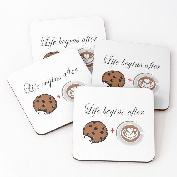 Item preview, Life begins after coffee and cookies 6 designed and sold by Nikmay Design.
