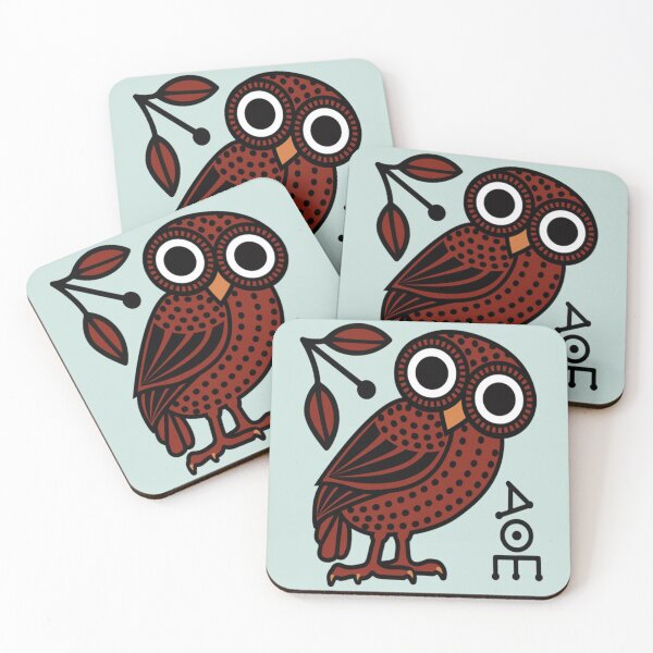 Item preview, Tetradrachm Coin Cute Athenian Owl Tetradrachm Coin design designed and sold by CraftCZ.