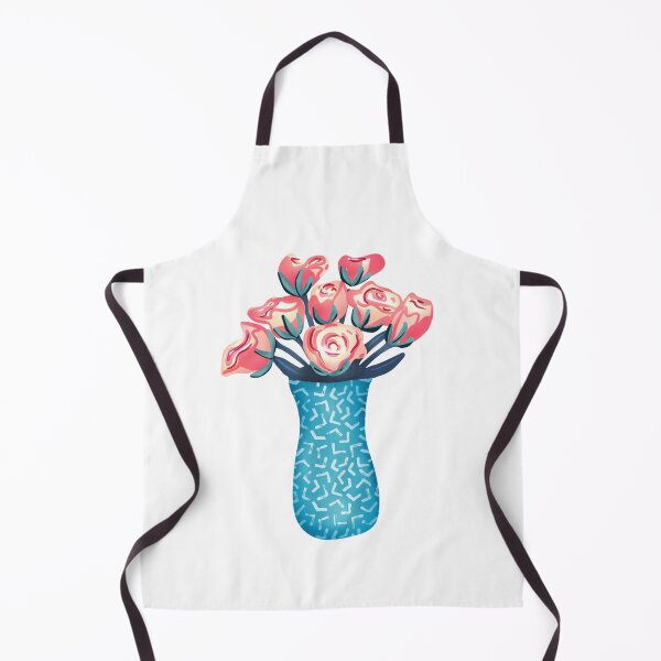 Item preview, Pink and yellow rose bouquet in a blue turquoise vase designed and sold by Zendays.