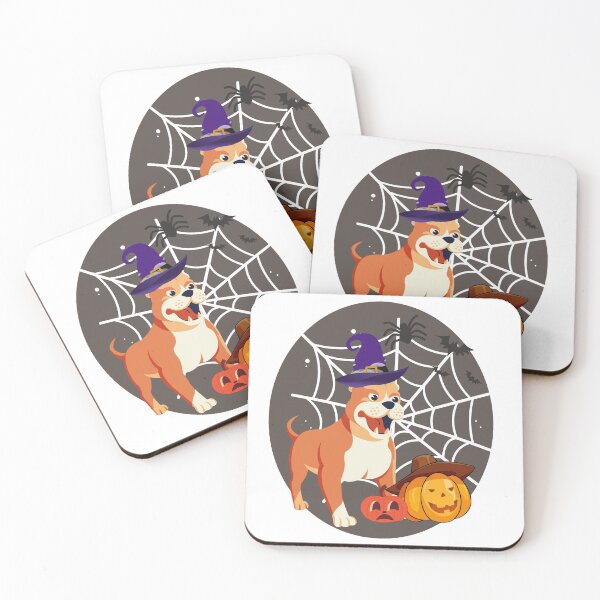 Item preview, Halloween Bulldog and pumpkins designed and sold by ajtechdesigns.