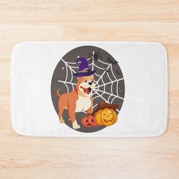Item preview, Halloween Bulldog and pumpkins designed and sold by ajtechdesigns.