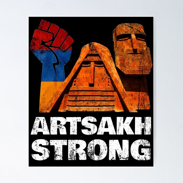 Item preview, Artsakh Strong Support - Nagorno-Karabakh Armenia Flag designed and sold by NUMAcreations.