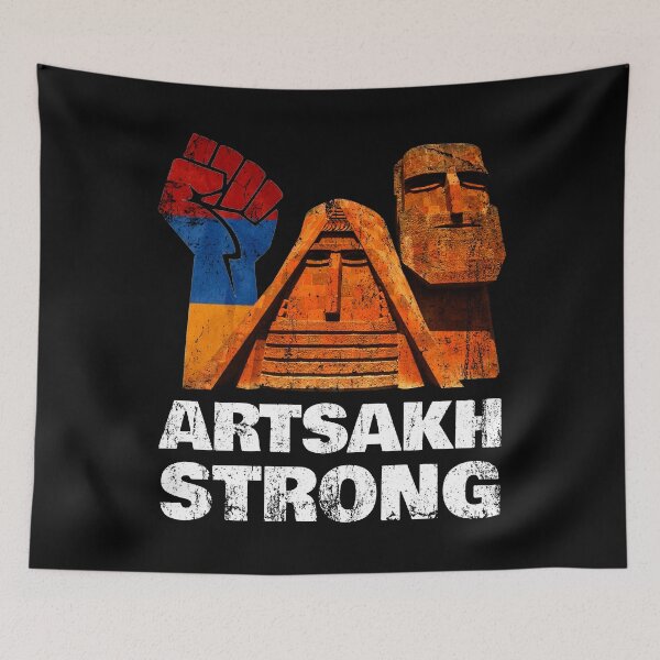 Item preview, Artsakh Strong Support - Nagorno-Karabakh Armenia Flag designed and sold by NUMAcreations.
