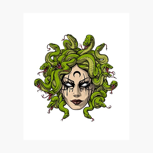 Ancient Greek Goddess. Medusa Gorgon. the Serpent Goddess. the Mythological  Deities of Olympia. Vector Illustration of the Stock Illustration -  Illustration of cute, funny: 221057392