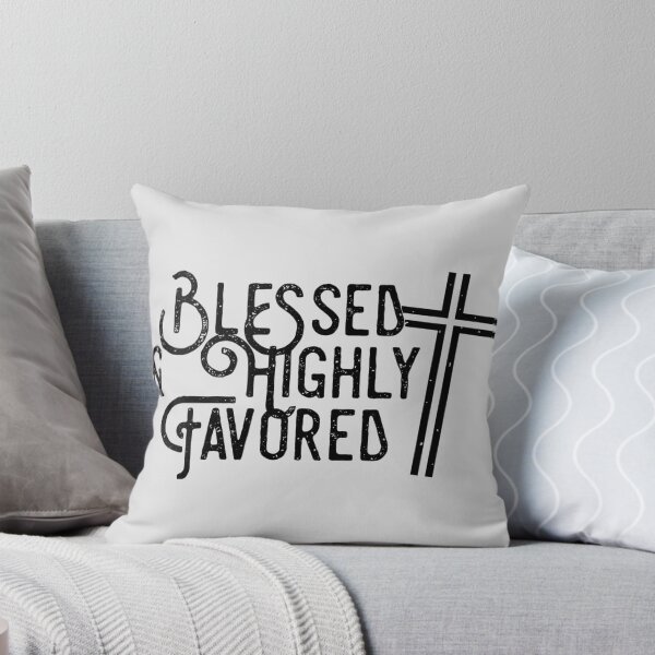 Item preview, Blessed & Highly Favored Christian Religious Design with Cross designed and sold by LifeCrush.