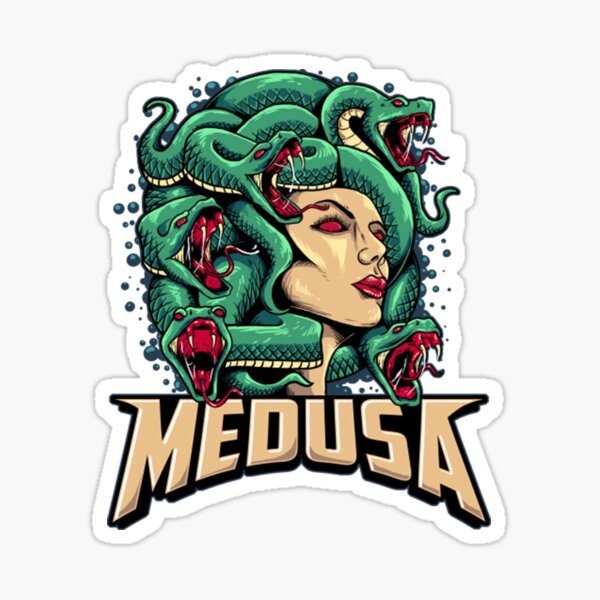 Medusa Gorgon Sticker for Sale by Scott Jackson