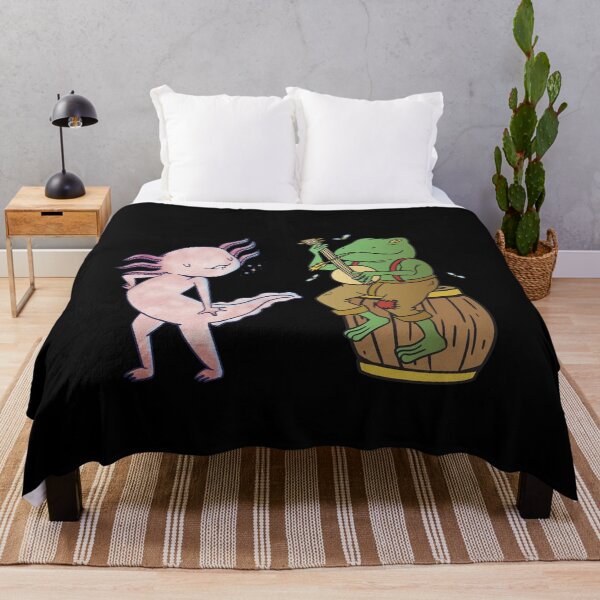 Item preview, Cottagecore Aesthetic Frog Playing Banjo With Axolotl Dance Funny Gift idea designed and sold by Yonshop.