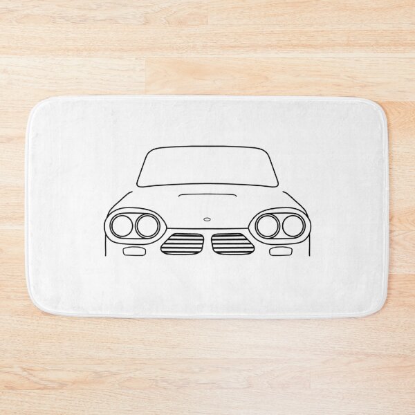 Item preview, Bond Equipe GT4S 1960s British classic car black outline graphic designed and sold by soitwouldseem.