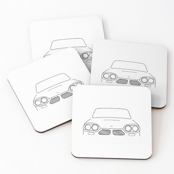 Item preview, Bond Equipe GT4S 1960s British classic car black outline graphic designed and sold by soitwouldseem.