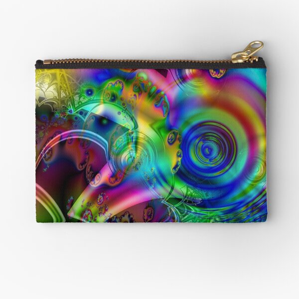September Morning Fractal Zipper Pouch