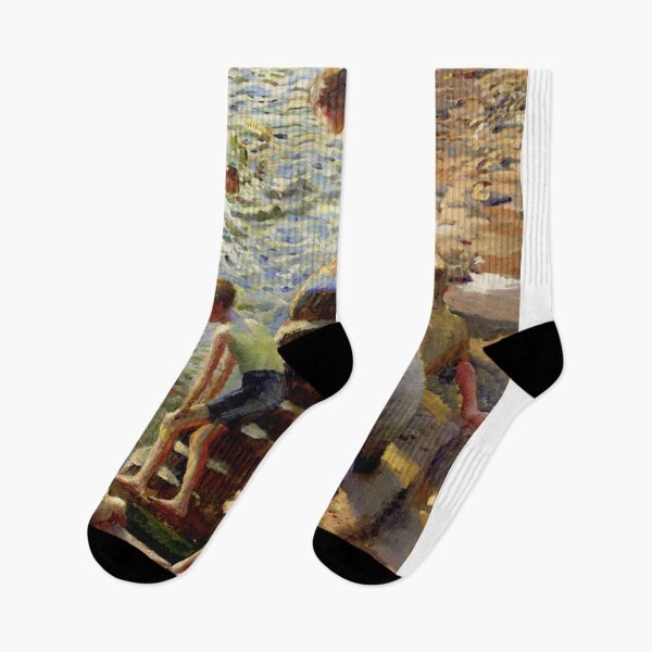 Item preview, Children playing by the lake designed and sold by Vintage Designs +.