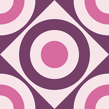 Artwork thumbnail, Geometric Pattern: Rondel Diamond: Violet by Red Wolf