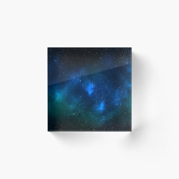 Space Nebula Artwork Acrylic Block