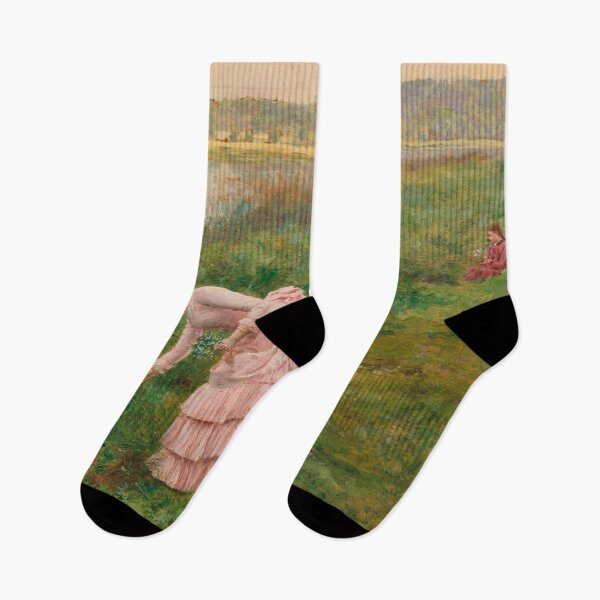 Item preview, Vintage women in a field - Harold Harvey designed and sold by Vintage Designs +.