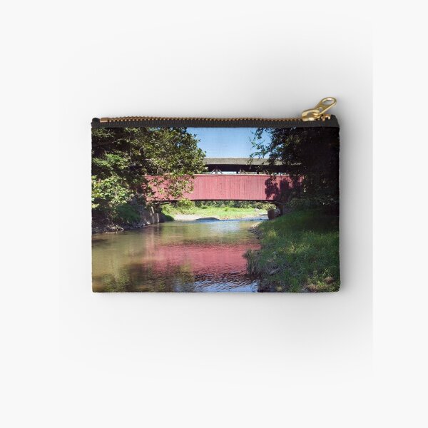 Item preview, Downstream From The Frazier /  Moreland Covered Bridge designed and sold by Gene Walls.