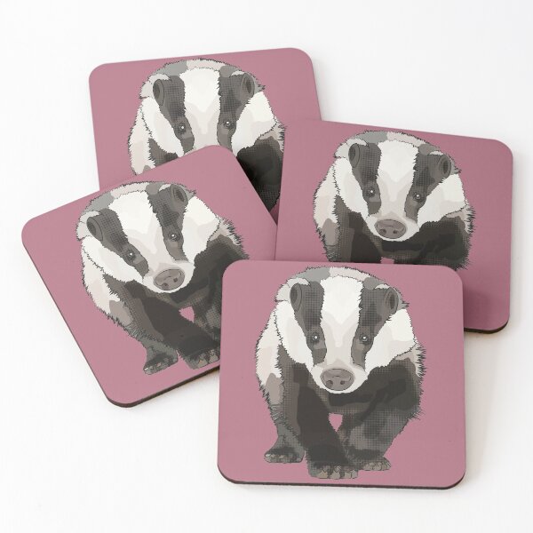 Item preview, Pink Badger by www.BeeFoxTree.com designed and sold by BeeFoxTree.