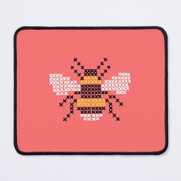 Item preview, Embroidered bee designed and sold by redstitchlab.