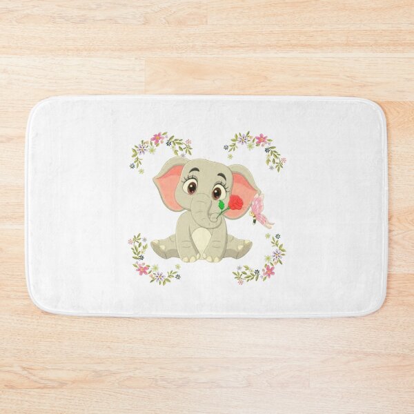 Item preview, Benjamin The Elephant With A Rose And Flowers designed and sold by Future Proofing.