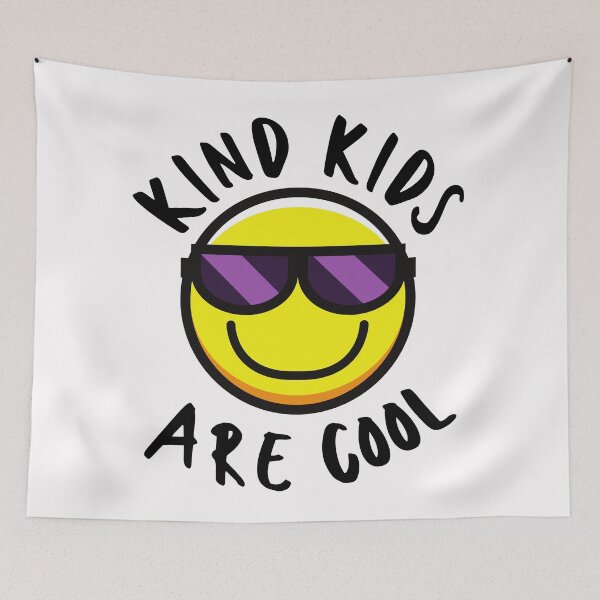 Item preview, Kind Kids Are Cool. Kindness Matters. Smiling Sun, Black Sunglasses, Text. designed and sold by JellyBeenzz.