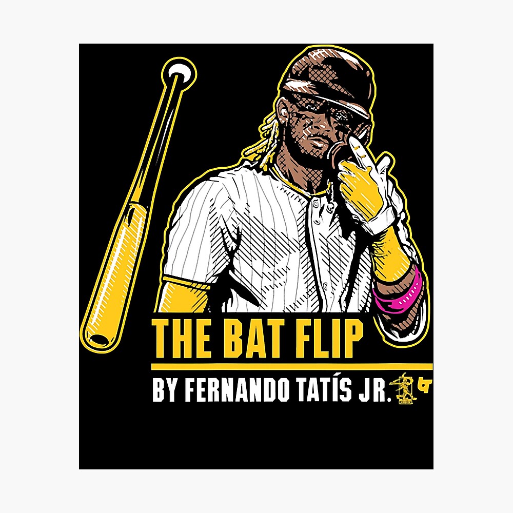 Fernando Tatis Jr. Bat Flip Art Board Print for Sale by