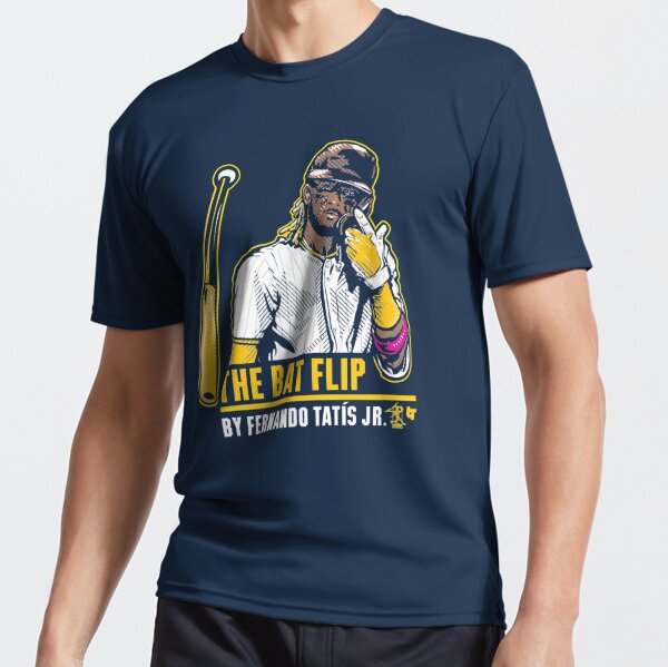 BreakingT The Bat Flip Fernando Tatis Jr. Adult T-Shirt - Officially  Licensed Product of The MLBPA