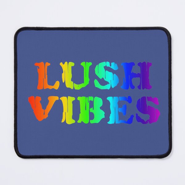 Rainbow Lush Vibes Mouse Pad