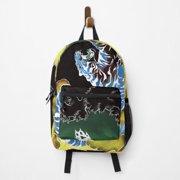 Item preview, Exotic Tiger Jumping Out of Japanese Style Waves and Clouds designed and sold by Tyler Rosso.