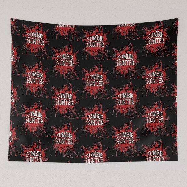 Item preview, Zombie Hunter Red splatter designed and sold by thatstickerguy.