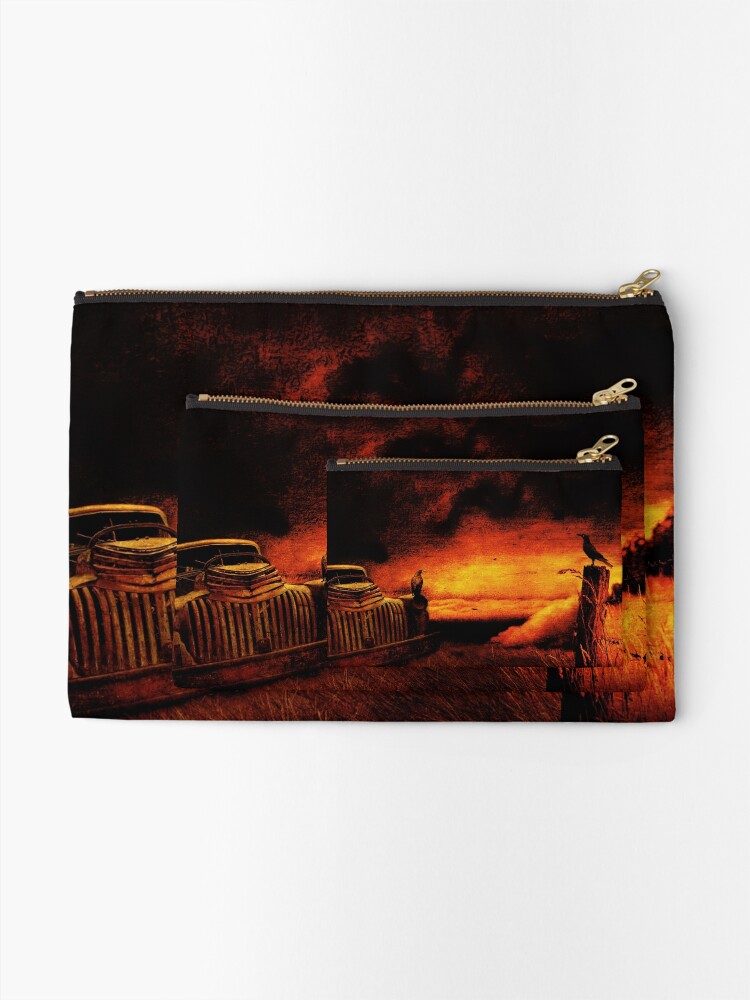 Alternate view of Truck Stop Hell, near Margate, Tasmania Zipper Pouch