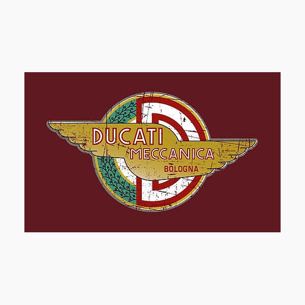 Item preview, Ducati Meccanica Vintage Distressed Logo Type 2  designed and sold by fmDisegno.