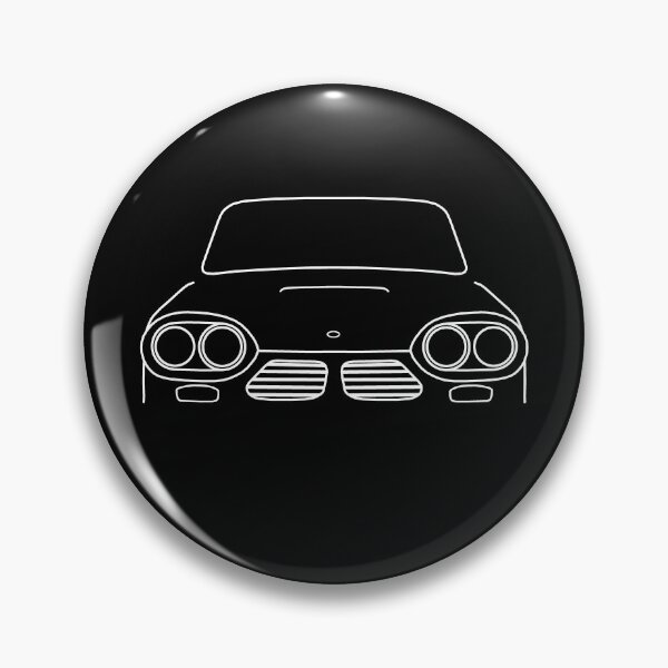 Item preview, Bond Equipe GT4S 1960s British classic car white outline graphic designed and sold by soitwouldseem.
