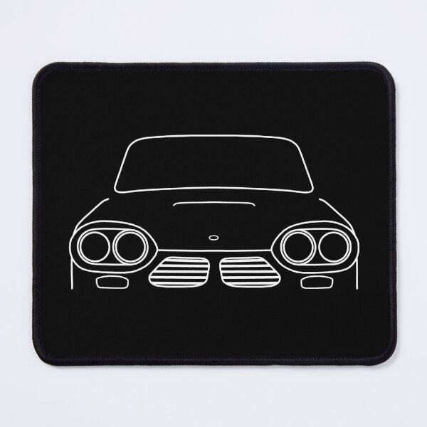 Item preview, Bond Equipe GT4S 1960s British classic car white outline graphic designed and sold by soitwouldseem.