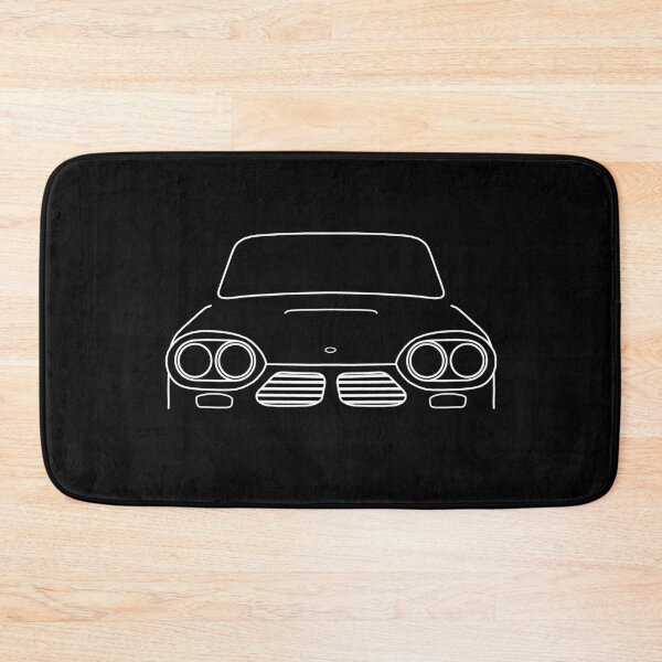 Item preview, Bond Equipe GT4S 1960s British classic car white outline graphic designed and sold by soitwouldseem.