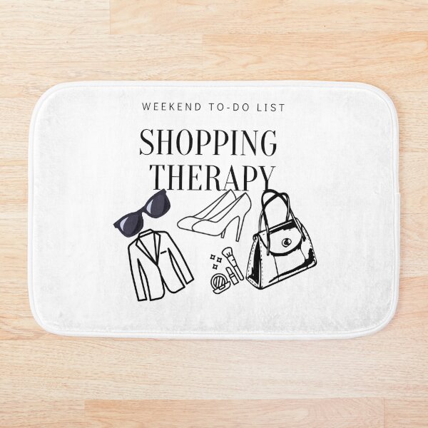 Item preview, Weekend To-Do List Shopping Therapy Sunglasses shades Shoes high heels make-up kit Coat Handbag Purse  designed and sold by AccessMyself.