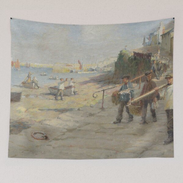 Item preview, The Old Slip Newlyn 1908 - Harold Harvey designed and sold by Vintage Designs +.