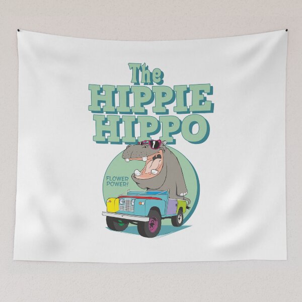 Item preview, The Hippie Hippo designed and sold by Born (to be) Wild.