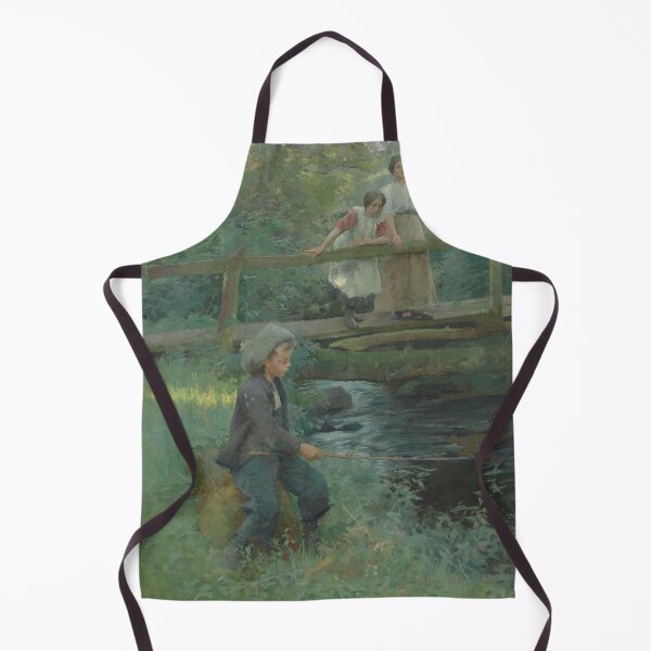 Item preview, fishing by a woodland stream - Harold c Harvey designed and sold by Vintage Designs +.