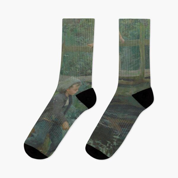 Item preview,  fishing by a woodland stream - Harold c Harvey designed and sold by Vintage Designs +.
