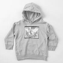 World Oceans Mandala - Black & White Toddler Pullover Hoodie