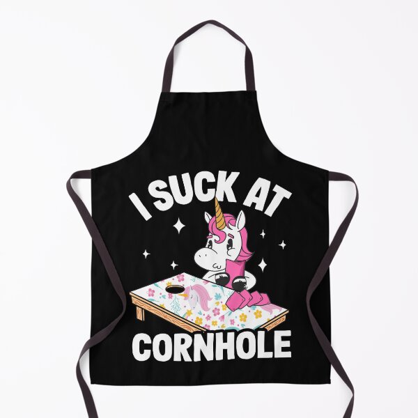 Item preview, I Suck At Cornhole Loser Funny Sarcastic Joke Pink Unicorn designed and sold by Stronzi.