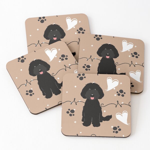 Item preview, LOVE Black Labradoodle designed and sold by Lulupainting.
