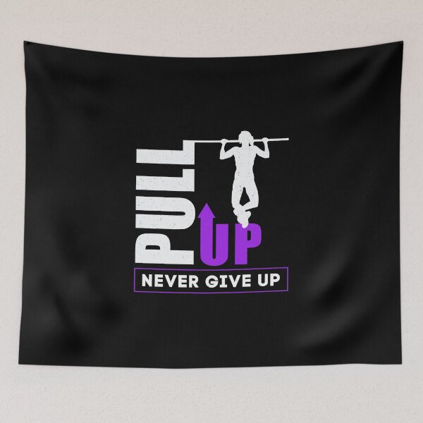 Item preview, Pull Up Never Give Up Women Calisthenics designed and sold by StrongShirts.